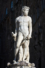 Neptunbrunnen am Piazza della Signoria in Florenz, Italien