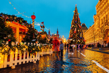 Christmas Market on the Red Square, Moscow