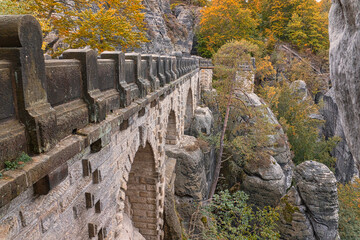 Die Bastei mit der  Basteibrücke in der Sächsische Schweiz ist ein einmaliges Naturwunder...