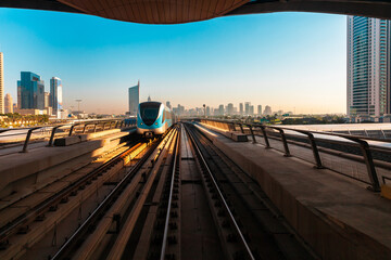 Obraz na płótnie Canvas Dubai metro, UAE