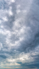 Obraz premium Fantastic clouds against blue sky, panorama