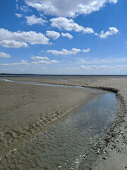 Mudflat Channel in North Germany 