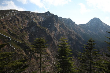 landscape with mountains in Yatsugatake, Nagano, Japan