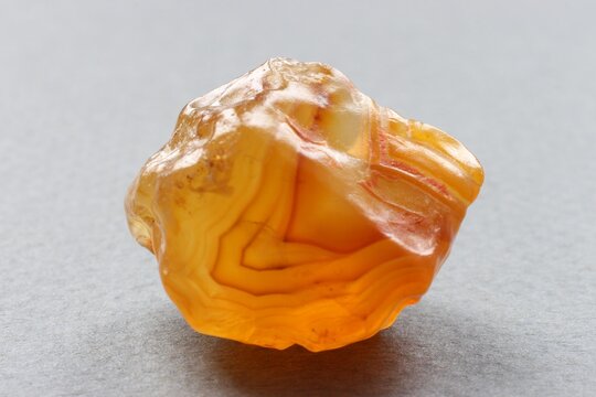 Expressive carnelian with agate pattern