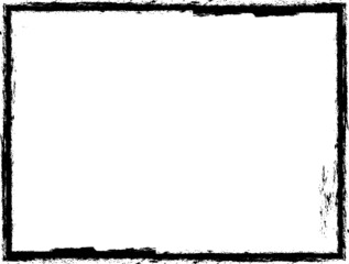 Set of Grunge Black and White Frames . textured rectangles for image