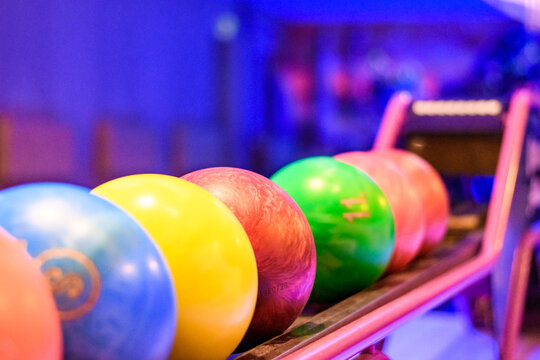 Kugeln beim Bowling