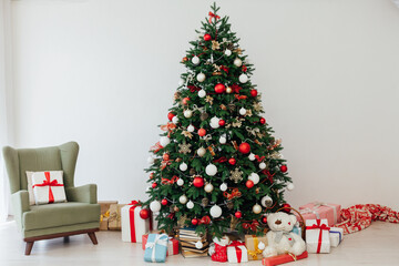 Christmas tree decor garlands New Year's Eve holiday