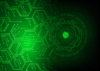 eye cyber circuit future technology concept background