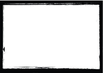 Set of Grunge Black and White Frames . textured rectangles for image