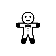 Gingerbread Vector Icon Style Illustration. EPS 10 File