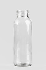  Transparent Alcohol bottled isolate on white background. 