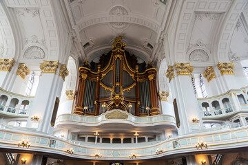 St. Michael Church, St Michaelis or Michel in Hamburg, Germany