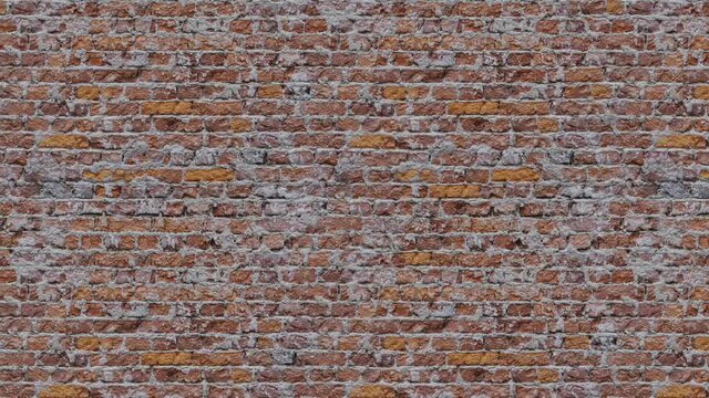 Brick wall blow to green screen