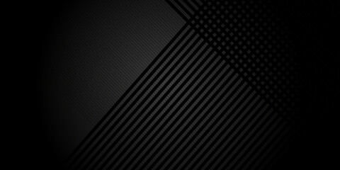 Black abstract background with metal texture and lines. Vector illustration design for business presentation, banner, cover, web, flyer, card, poster, game, texture, slide, magazine, and powerpoint.