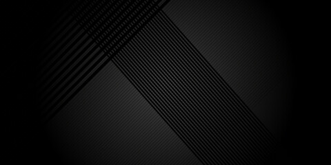 Black abstract background with metal texture and lines. Vector illustration design for business presentation, banner, cover, web, flyer, card, poster, game, texture, slide, magazine, and powerpoint.