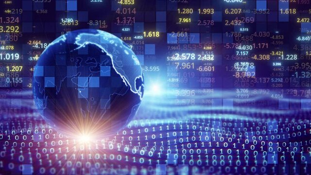 global corporate background concept video