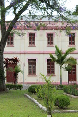 houses in Central square in Santa Tereza, Rio Grande do Sul, Brazil 