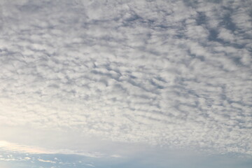 cloudy sky on a frosty winter day