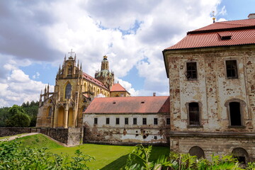 Benedictine Monastery in Kladruby by Jan Blazej Santini Aichel and Kilian Ignac Dientzenhofer,...