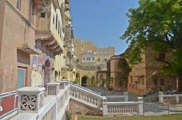 Fototapeta premium Mandawa Fort, great tourist's attraction fort in Rajasthan
