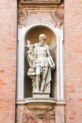 Reggio Emilia, Italy. Beautiful architecture of catholic church (Basilica of San Prospero) in Reggio Emilia.