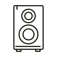 music speaker sound audio celebration party, line icon style
