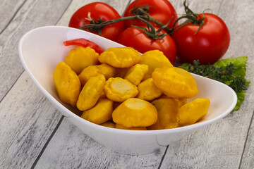 Tasty marinated patisson