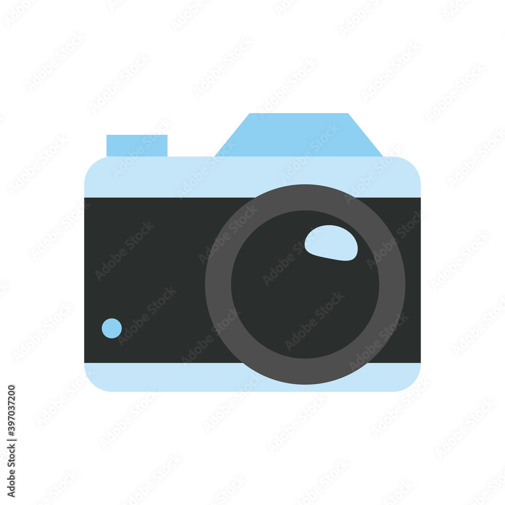 Poster retro camera device vector design