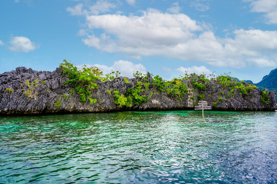 Siete pecados - marine park island Coron, Palawan, Philippines.