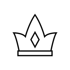 Crown line icon