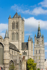 Fototapeta na wymiar Historic building in centre in Ghent, Flanders, Belgium 
