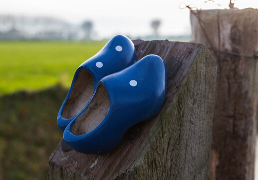 tow dutch wooden shoes