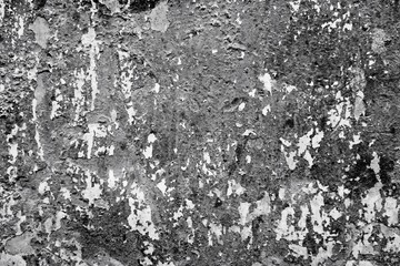 coarse abstract texture of old ruined monochrome plaster for background and wallpaper
