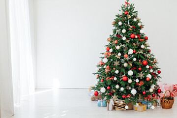Christmas tree decor garlands New Year's Eve holiday