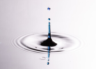 blue water drop
