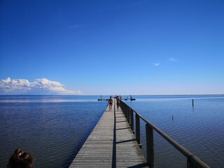 Grado Italien Strand Panorama Corona Lockdown menschenleer