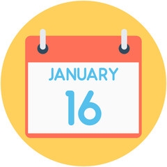 
Date Flat vector Icon
