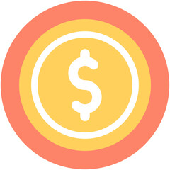 
Dollar Flat vector Icon
