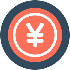 Fototapeta premium Yen Flat vector Icon 
