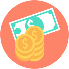 
Banknote Flat vector Icon
