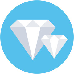 
Diamond Flat vector Icon
