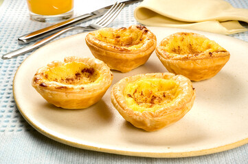 Pastel de nata Belem  massa folhada