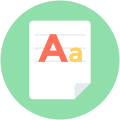 Alphabet Vector Icon