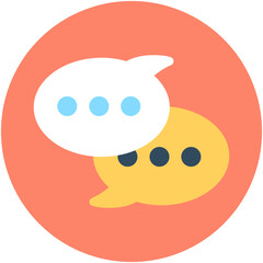Speech Balloons Vector Icon