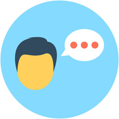 Speaking Vector Icon