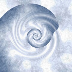 shades of pastel blue as intricate spiral used to generate variations shapes patterns and designs
