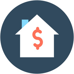 
Family House Flat Vector Icon
