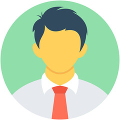 
Businessman Flat Vector Icon
