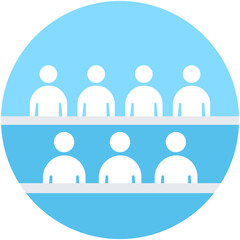 
Team Flat vector Icon
