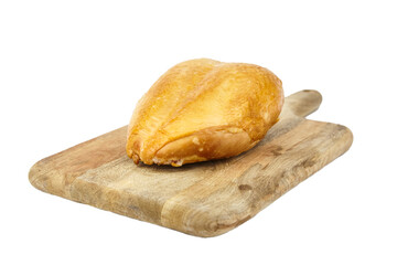 smoked chicken breast isolated on white